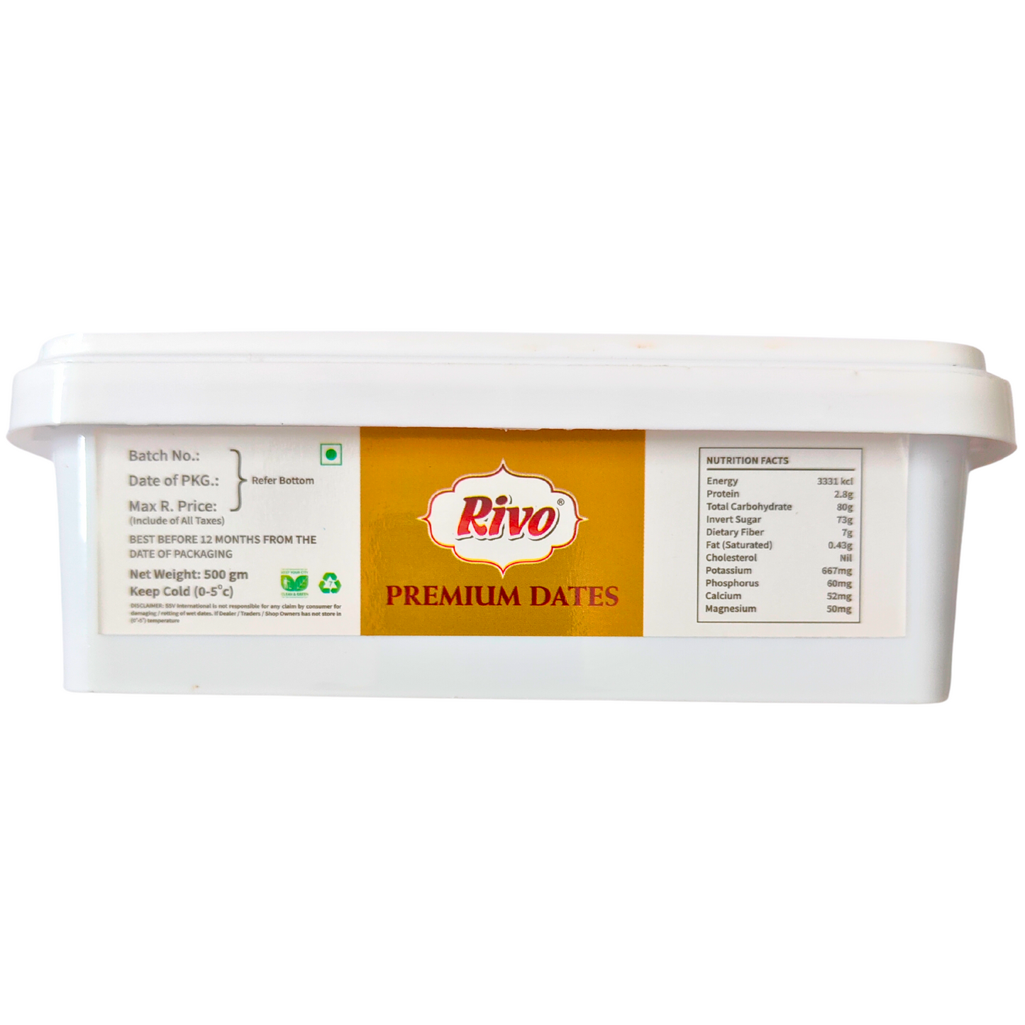 Rivo Premium Mazafati Dates – 500g Pack of Natural Goodness