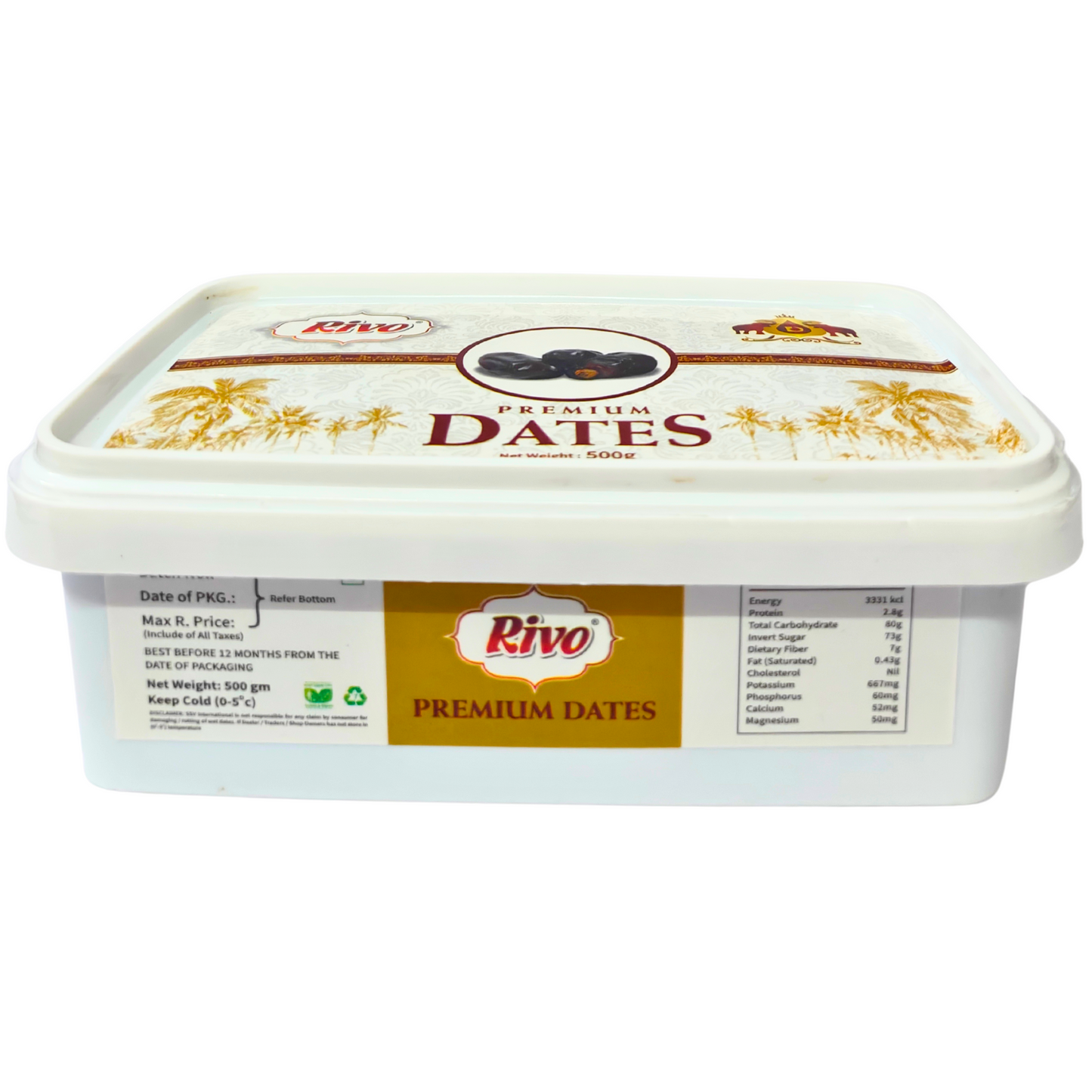 Rivo Premium Mazafati Dates – 500g Pack of Natural Goodness