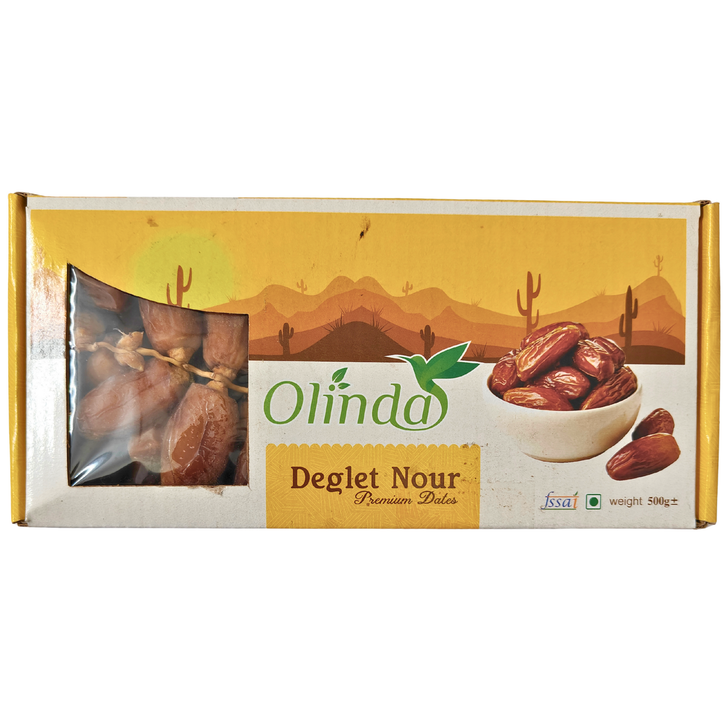 Olinda Deglet Nour Premium Dates with branches - 500g