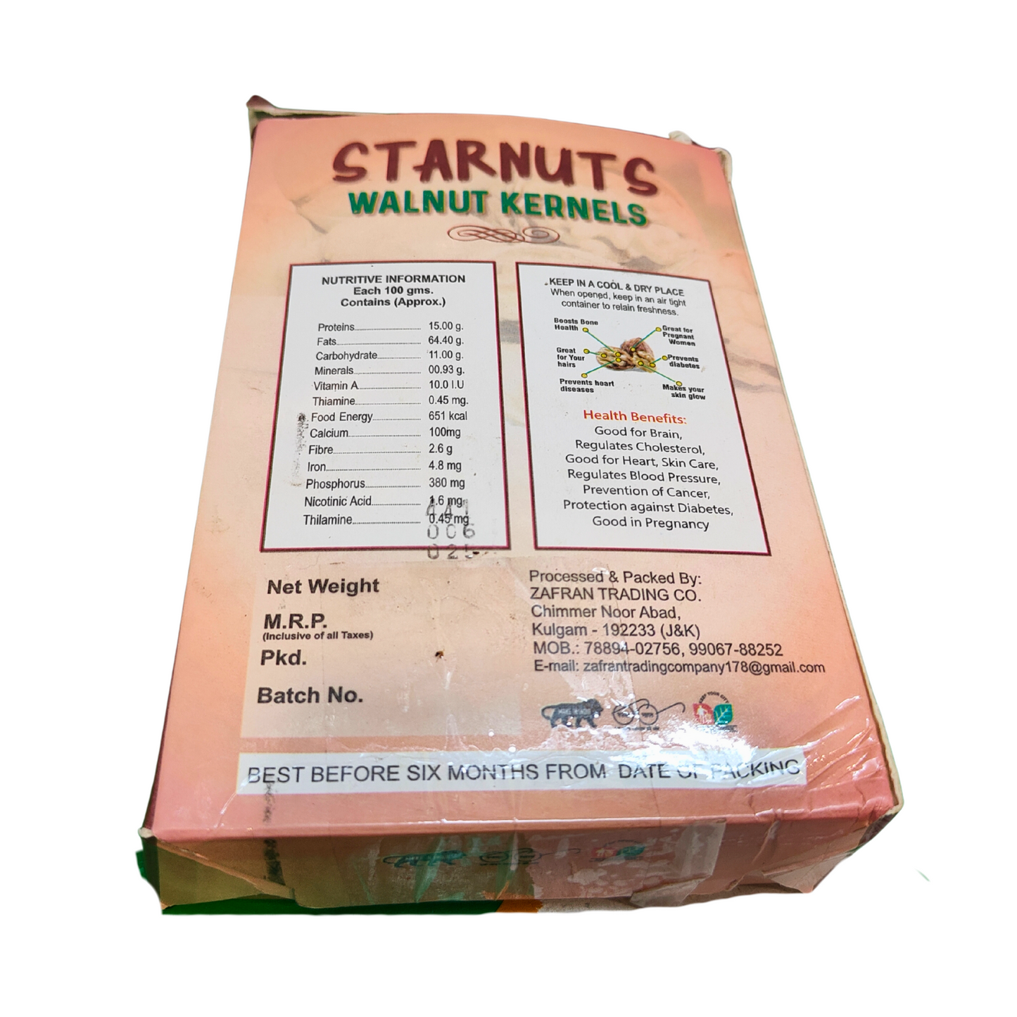 Starnuts Walnut Kernels – Premium Quality, 250g Pack
